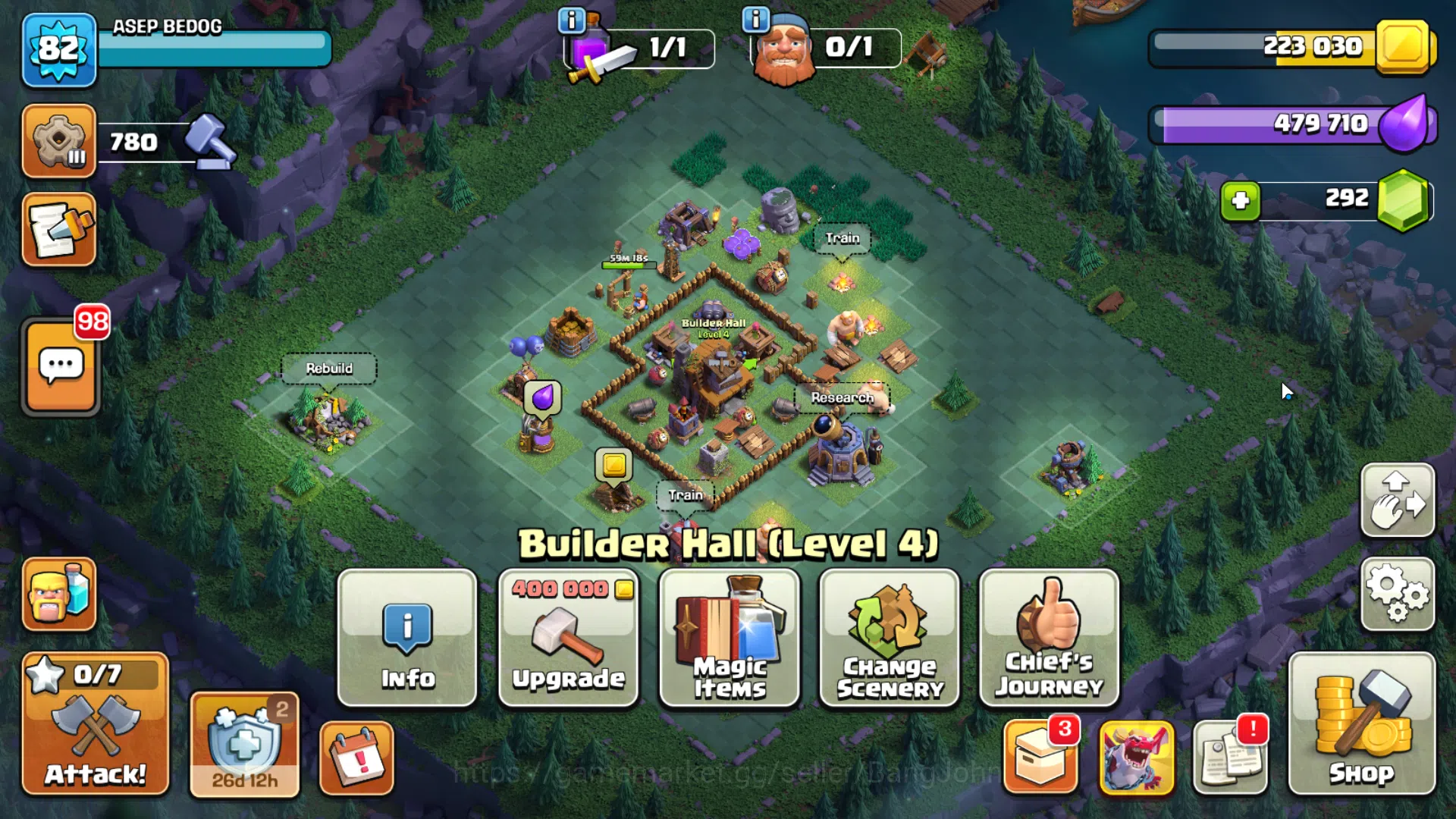 Clash of Clans Accounts TH 12-BH 4|LVL 82|League Archer 9|HH 6|BK 45,AQ 42 image 5