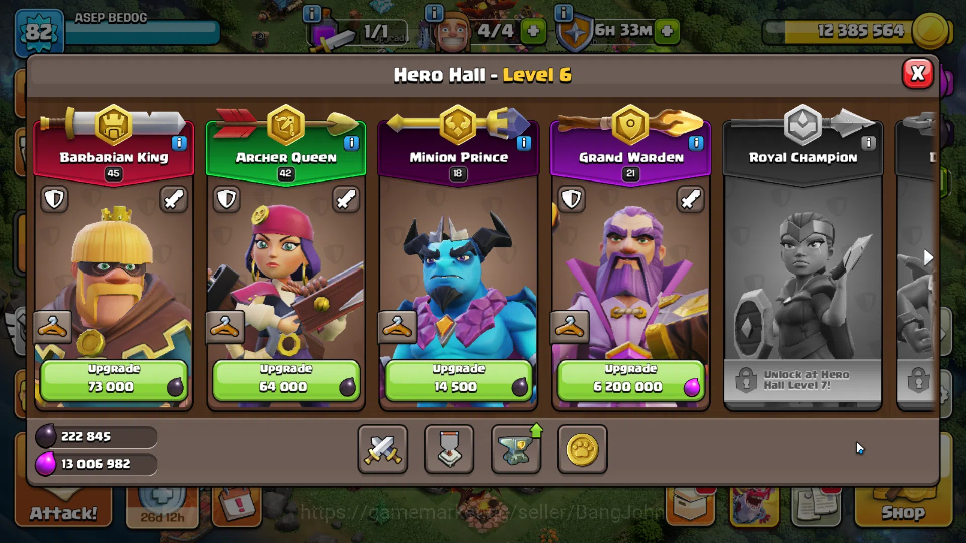 Clash of Clans Accounts TH 12-BH 4|LVL 82|League Archer 9|HH 6|BK 45,AQ 42 image 7