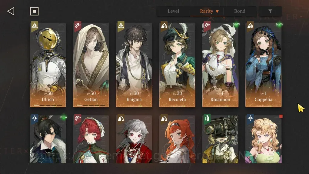 Reverse: 1999 Accounts Starter Global|Lv 2|9 SSR 1 Limit| Rhiannon |Ulrich P1,Getian P1,Enigma,Recoleta,Coppelia,Cheng 1