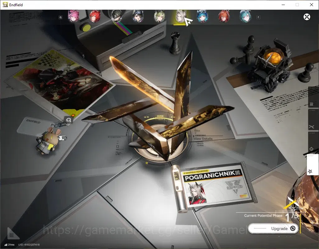 Arknights: Endfield Accounts ASIA|Lv60|10SSR(5Limit)+17(*6WEP)|[(Fangyi,Laevata image 9