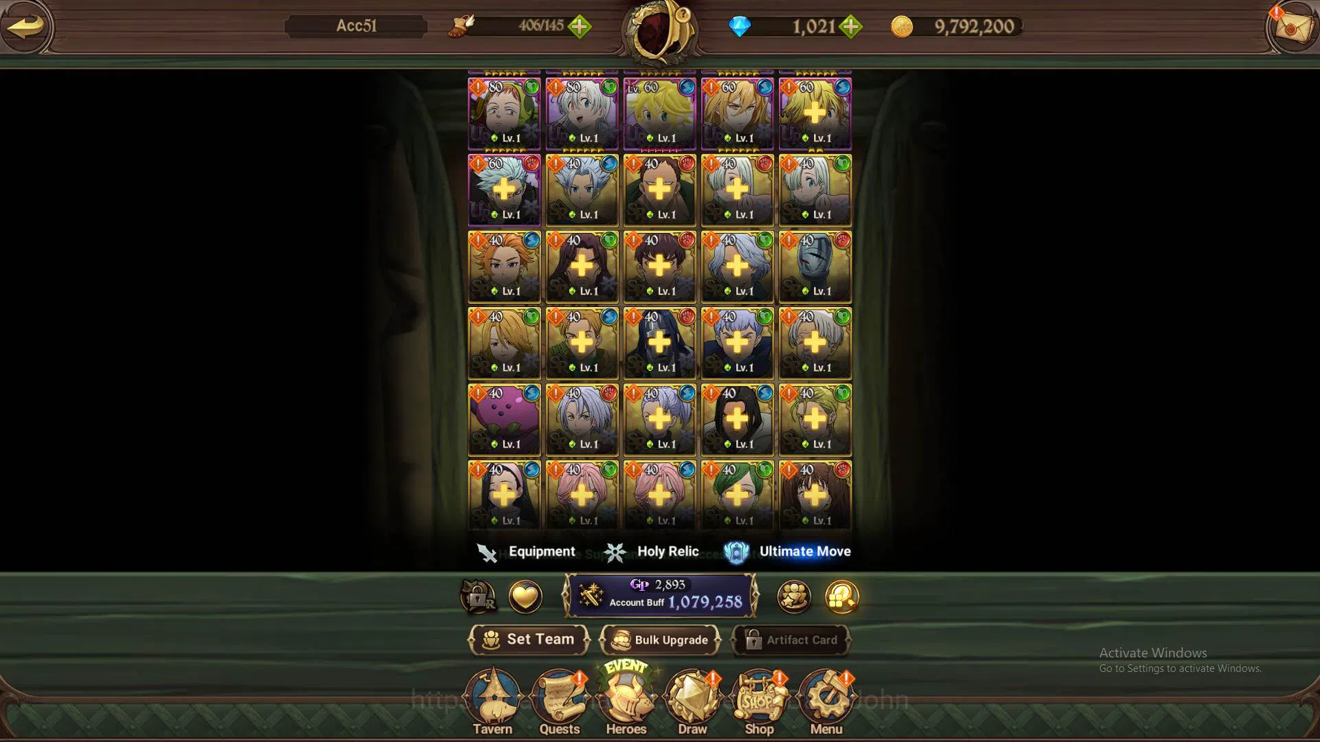 The Seven Deadly Sins: Grand Cross Accounts GLOBAL|1m CC|DM 1.021| UR Demon KIng Meliodas,etc| image 10