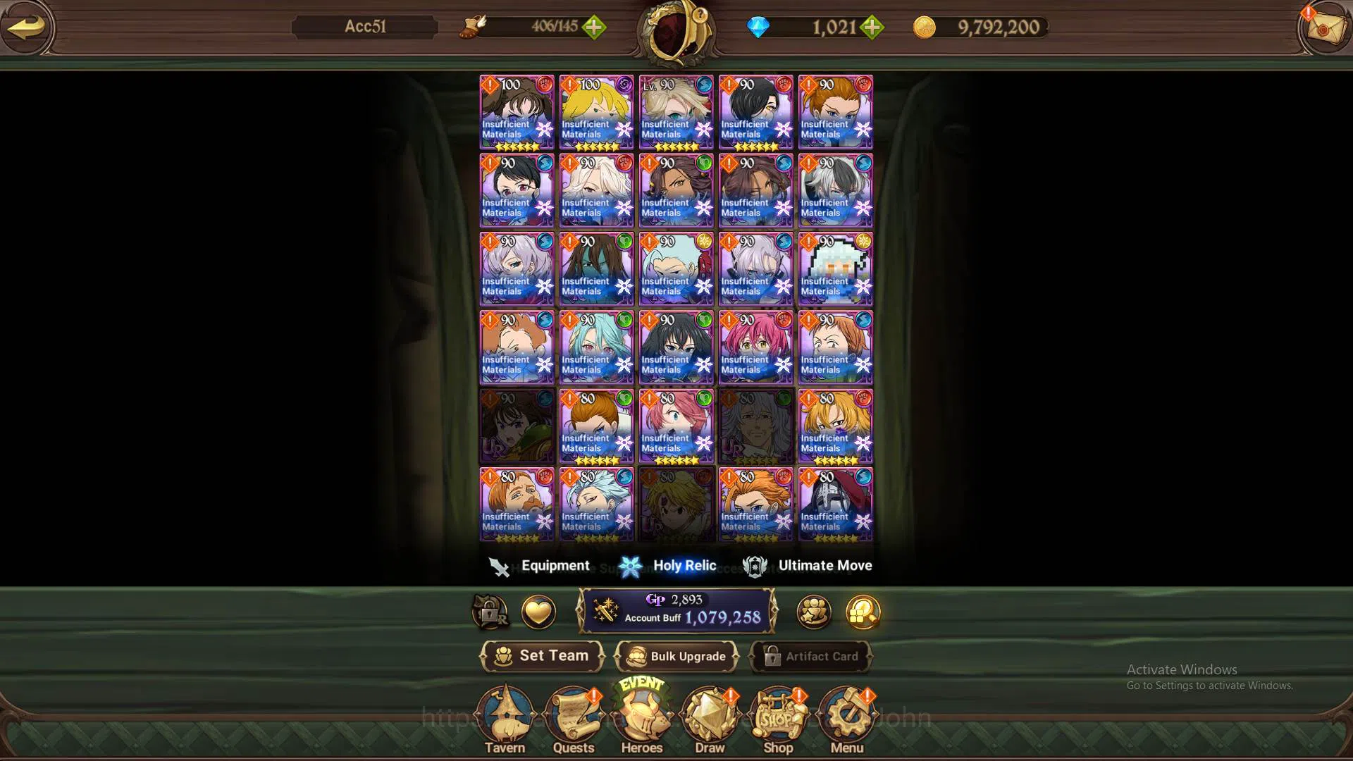 The Seven Deadly Sins: Grand Cross Accounts GLOBAL|1m CC|DM 1.021| UR Demon KIng Meliodas,etc| image 8