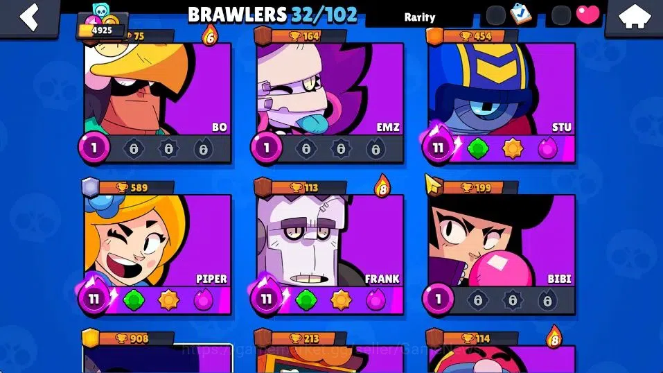 Brawl Stars Accounts 4925 Trophy, 32 Brawlers, 4 Max Lvl | 1 Mythic [Ce image 11