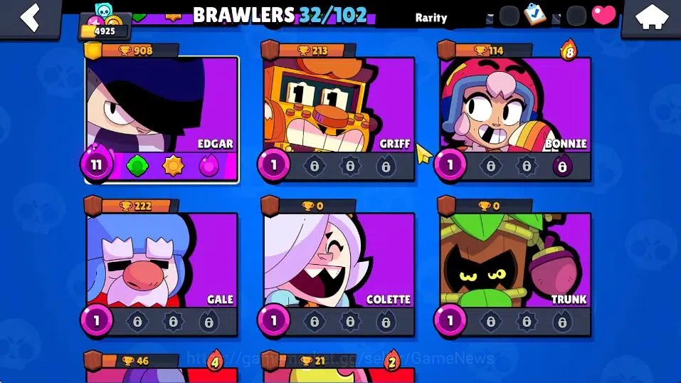 Brawl Stars Accounts 4925 Trophy, 32 Brawlers, 4 Max Lvl | 1 Mythic [Ce image 12