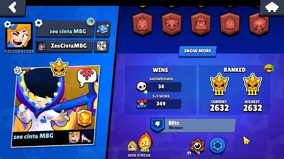 Brawl Stars Accounts 4925 Trophy, 32 Brawlers, 4 Max Lvl | 1 Mythic [Ce image 3