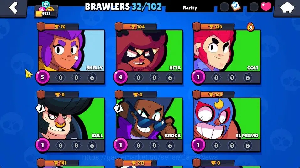 Brawl Stars Accounts 4925 Trophy, 32 Brawlers, 4 Max Lvl | 1 Mythic [Ce image 8