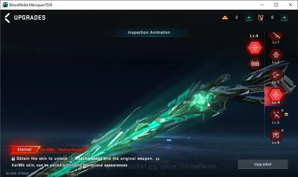 Blood Strike Accounts ASIA|EVO M4A1-Tiadraco Lv2|7 ETERNAL|2 ULTRA Melee image 12