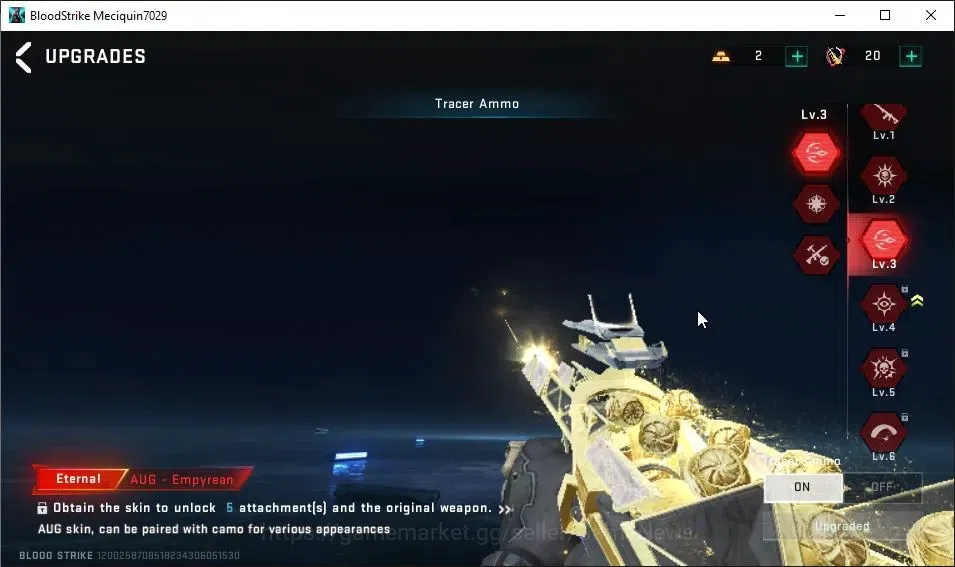 Blood Strike Accounts ASIA|EVO M4A1-Tiadraco Lv2|7 ETERNAL|2 ULTRA Melee image 14
