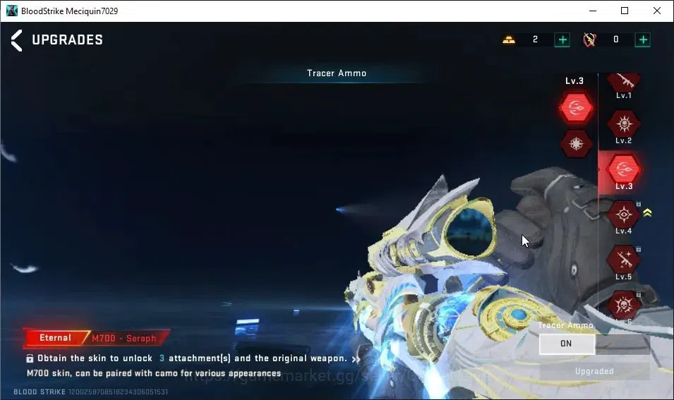 Blood Strike Accounts ASIA|EVO M4A1-Tiadraco Lv2|7 ETERNAL|2 ULTRA Melee image 16