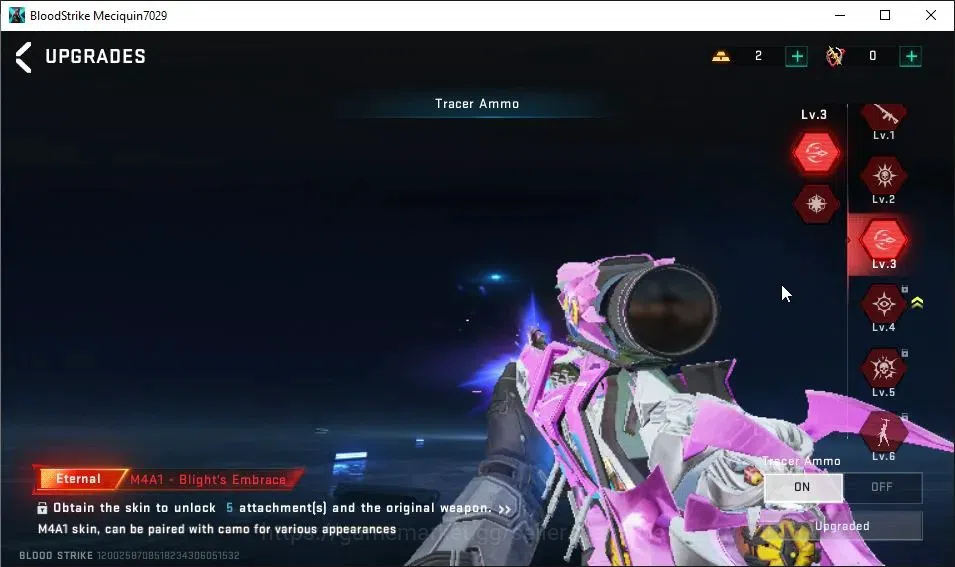 Blood Strike Accounts ASIA|EVO M4A1-Tiadraco Lv2|7 ETERNAL|2 ULTRA Melee image 20