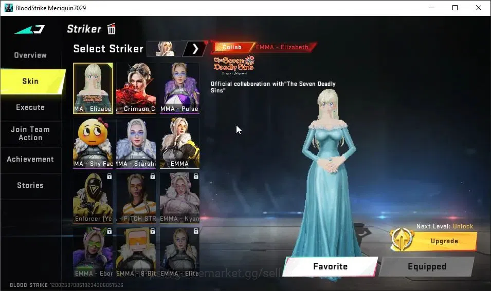 Blood Strike Accounts ASIA|EVO M4A1-Tiadraco Lv2|7 ETERNAL|2 ULTRA Melee image 4