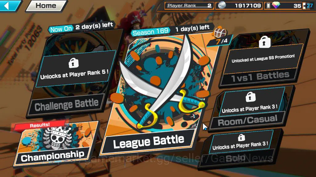 One Piece Bounty Rush Accounts Starter Global|4 EX|BP Kuzan,KOP Gol D.Roger,GP Edward Newgate,Yamato|Rank 12