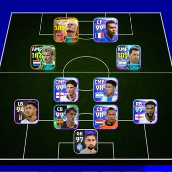 eFootball Accounts Legends & Iconic Players Mobile |PW 3024|BIGT Erling Haaland,Epic Dennis Bergkamp|Shwt Lionel Messi|Coach