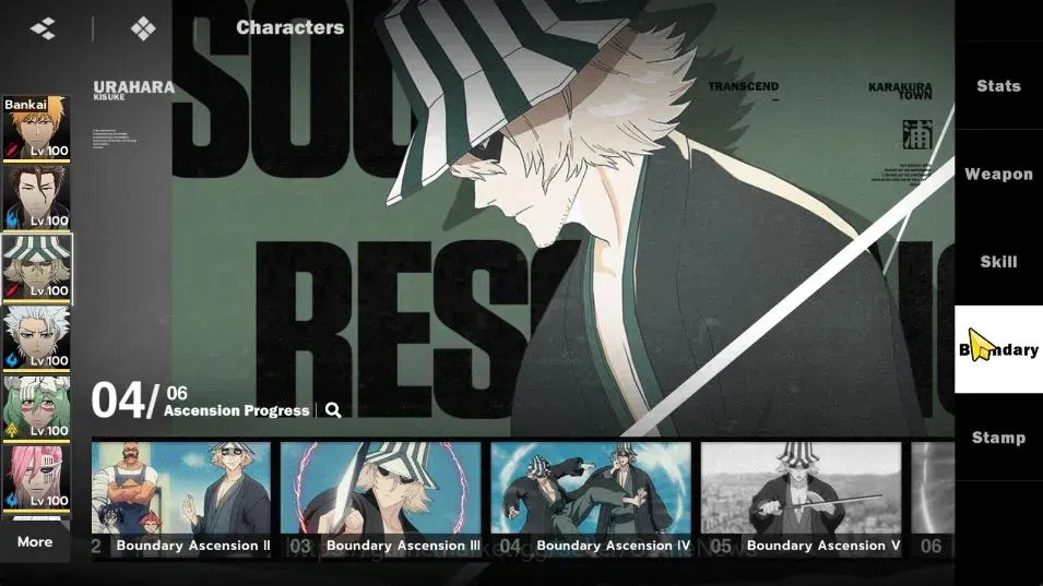 BLEACH: Soul Resonance Accounts NuverseSEA|LV 76|15 SSR [(IchigoB2,AizenB1,Urahara image 13