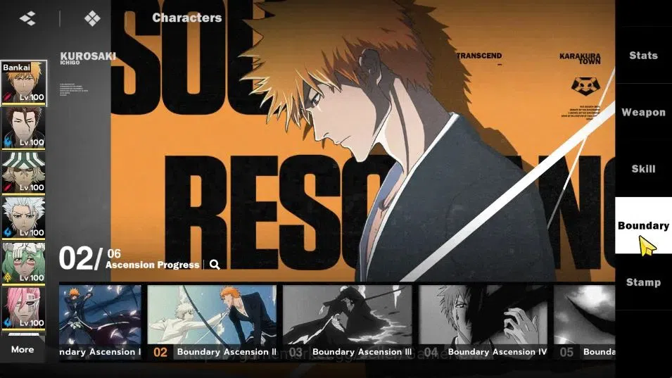 BLEACH: Soul Resonance Accounts NuverseSEA|LV 76|15 SSR [(IchigoB2,AizenB1,Urahara image 5