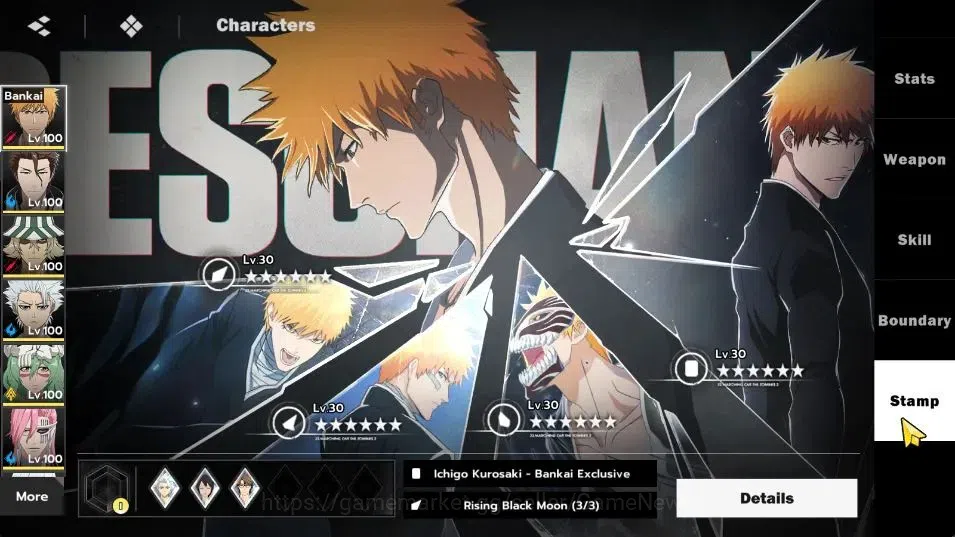 BLEACH: Soul Resonance Accounts NuverseSEA|LV 76|15 SSR [(IchigoB2,AizenB1,Urahara image 6