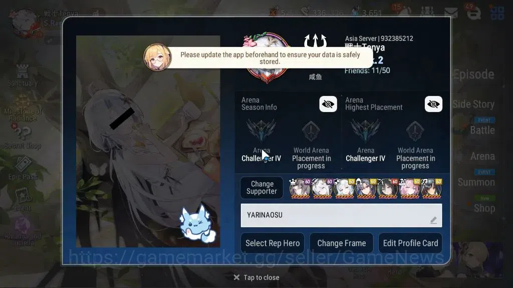 Epic Seven Accounts ASIA VERIF|23ML(RhianaLuci,Salome,LOTScales,Etc)+S image 2