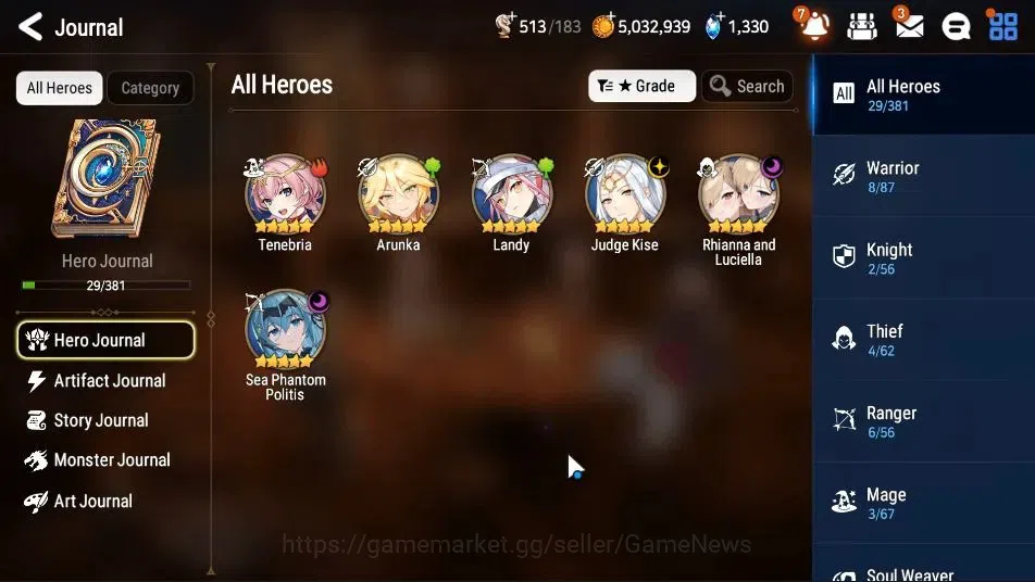 Epic Seven Accounts GLOBAL Unverif|New Era|3 ML(Rhianna&Luciella,SP Po image 6
