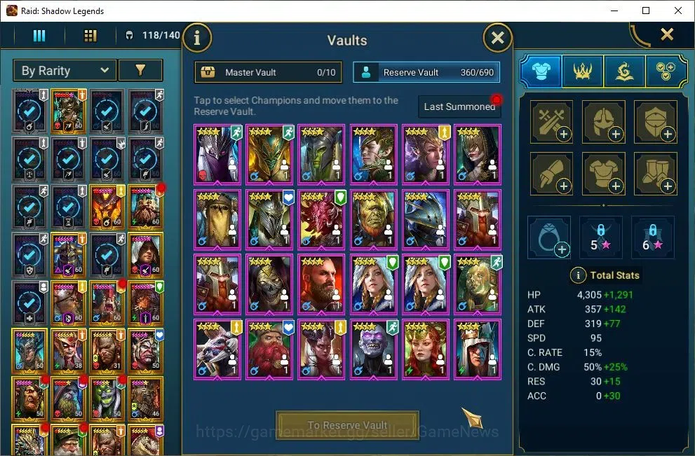 Raid: Shadow Legends Accounts Lv71 2,7M Power|1 Mythic(Lady Mikage)|37 Legend(Ra image 10