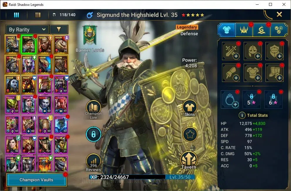 Raid: Shadow Legends Accounts Lv71 2,7M Power|1 Mythic(Lady Mikage)|37 Legend(Ra image 5