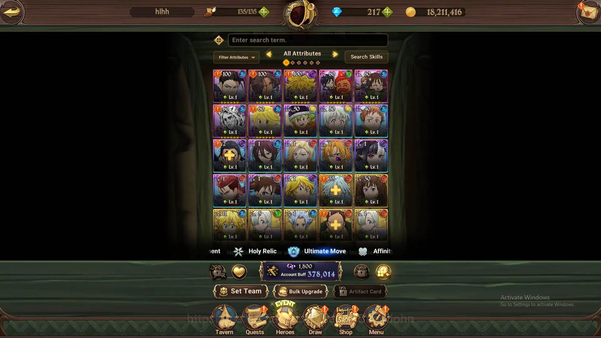 The Seven Deadly Sins: Grand Cross Accounts GLOBAL|378K CC|DM 217|4 UR Meresca, KDiane, Thor,  image 4