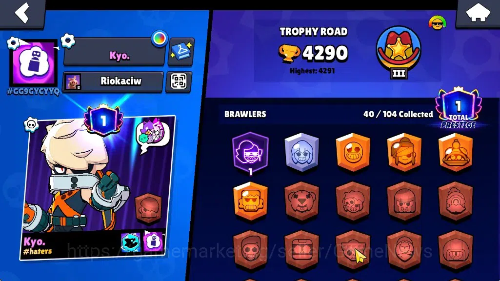 Brawl Stars Accounts 4290 Trophy|40 Brawlers 4 Max|Full Buffies Emz & Frank|8k Bling|1 Legendary(Paper Cordelius),4 2