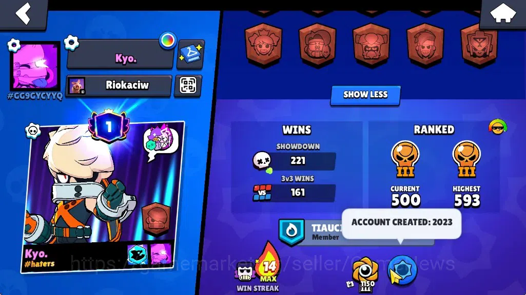 Brawl Stars Accounts 4290 Trophy|40 Brawlers 4 Max|Full Buffies Emz & Frank|8k Bling|1 Legendary(Paper Cordelius),4 3