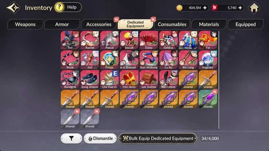 Seven Knights Re:Birth Accounts Global |5 EX7 (Fai,Juri,Roise,Gelidus,Melia)|31 TC image 12