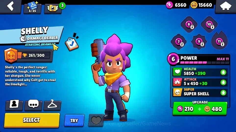 Brawl Stars Accounts 1036 Trophy|12 Brawlers|15K Coins 6K PP 30 Gem|CN ON|TakeMail(BRS1143) 10