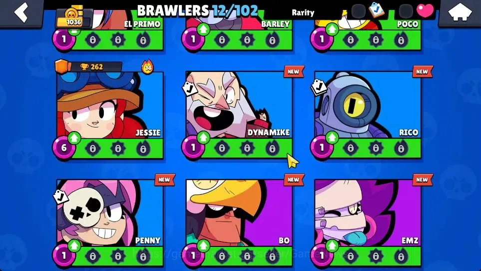 Brawl Stars Accounts 1036 Trophy|12 Brawlers|15K Coins 6K PP 30 Gem|CN ON|TakeMail(BRS1143) 6