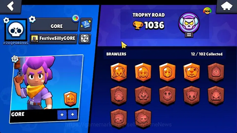 Brawl Stars Accounts 1036 Trophy|12 Brawlers|15K Coins 6K PP 30 Gem|CN ON|TakeMail(BRS1143) 7