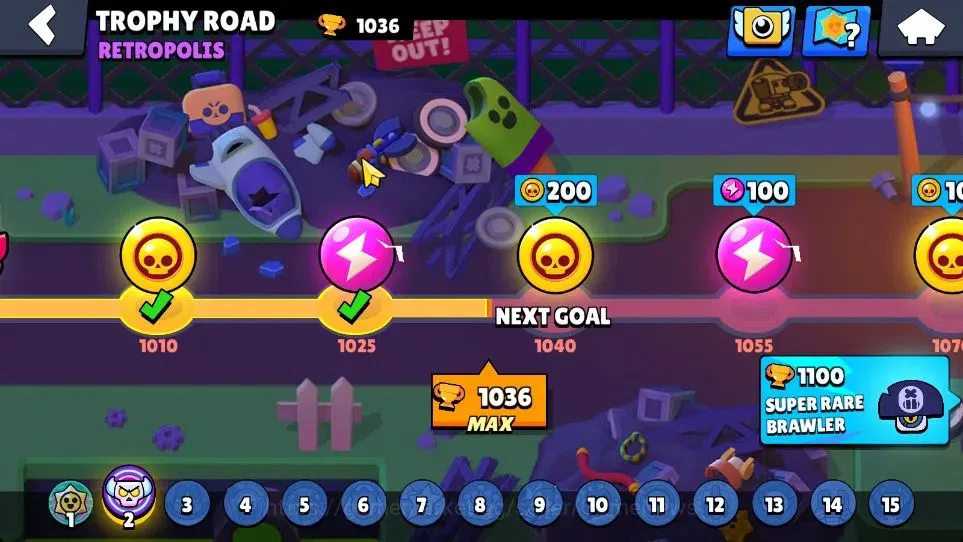 Brawl Stars Accounts 1036 Trophy|12 Brawlers|15K Coins 6K PP 30 Gem|CN ON|TakeMail(BRS1143) 8