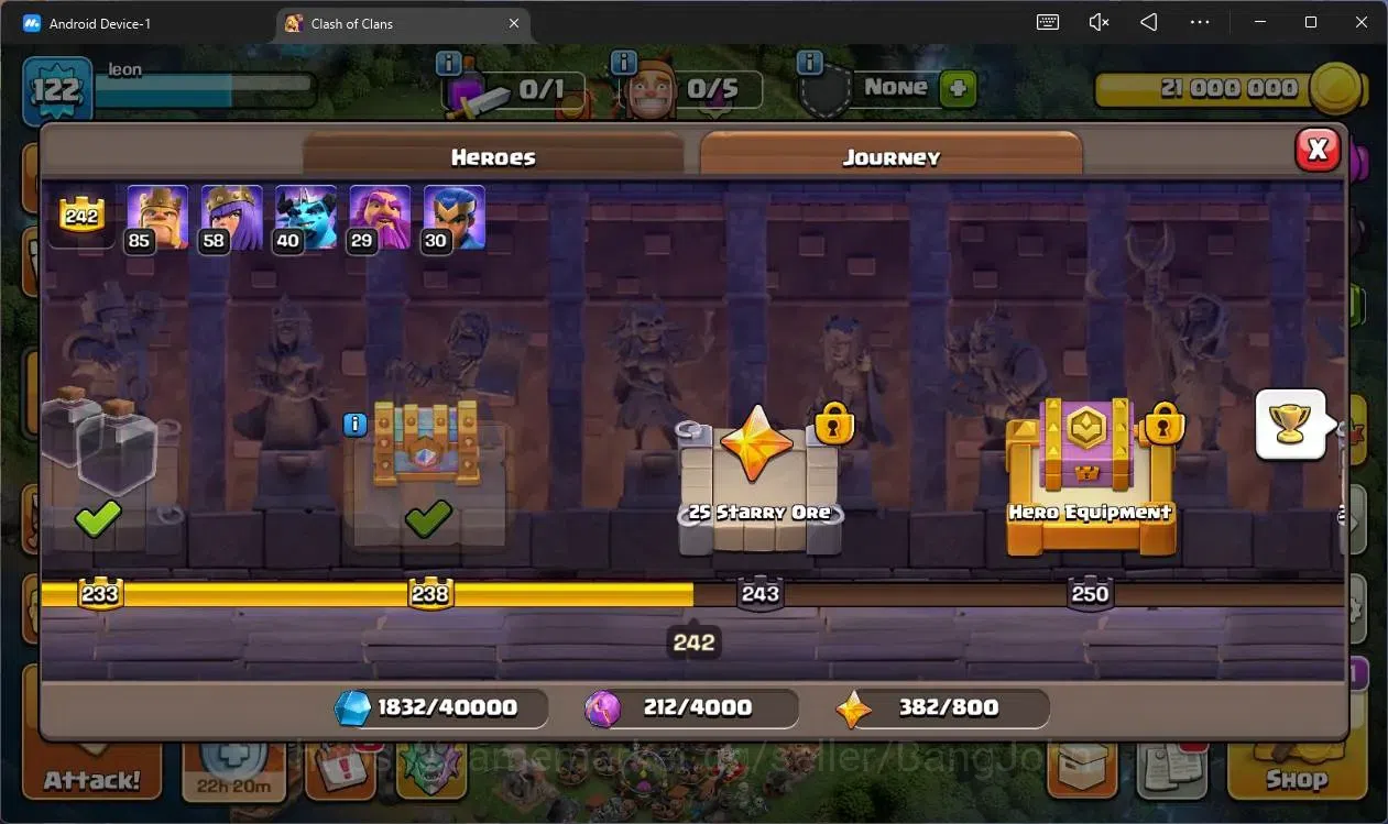 Clash of Clans Accounts High-End Global |TH14-BH6|LVL 122|HH8|BK85,AQ58,MP40,GW29,RC30|Skins 2 Legendary + 2 Gold|748 12