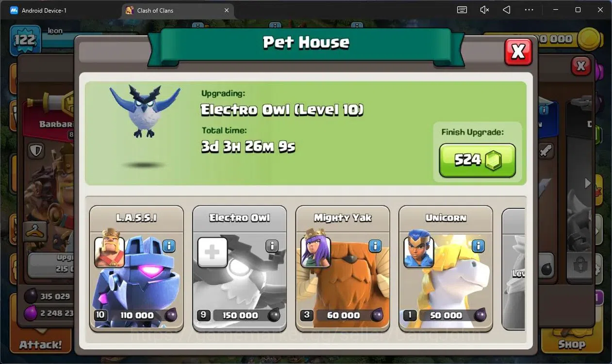 Clash of Clans Accounts High-End Global |TH14-BH6|LVL 122|HH8|BK85,AQ58,MP40,GW29,RC30|Skins 2 Legendary + 2 Gold|748 15