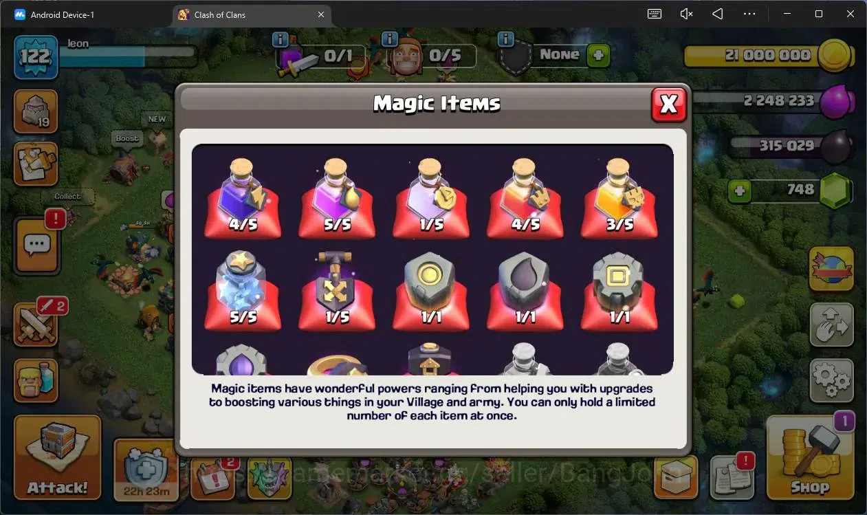 Clash of Clans Accounts High-End Global |TH14-BH6|LVL 122|HH8|BK85,AQ58,MP40,GW29,RC30|Skins 2 Legendary + 2 Gold|748 5