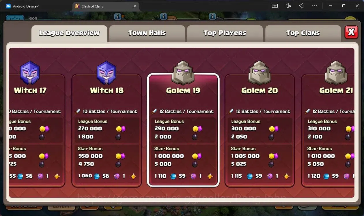 Clash of Clans Accounts High-End Global |TH14-BH6|LVL 122|HH8|BK85,AQ58,MP40,GW29,RC30|Skins 2 Legendary + 2 Gold|748 8