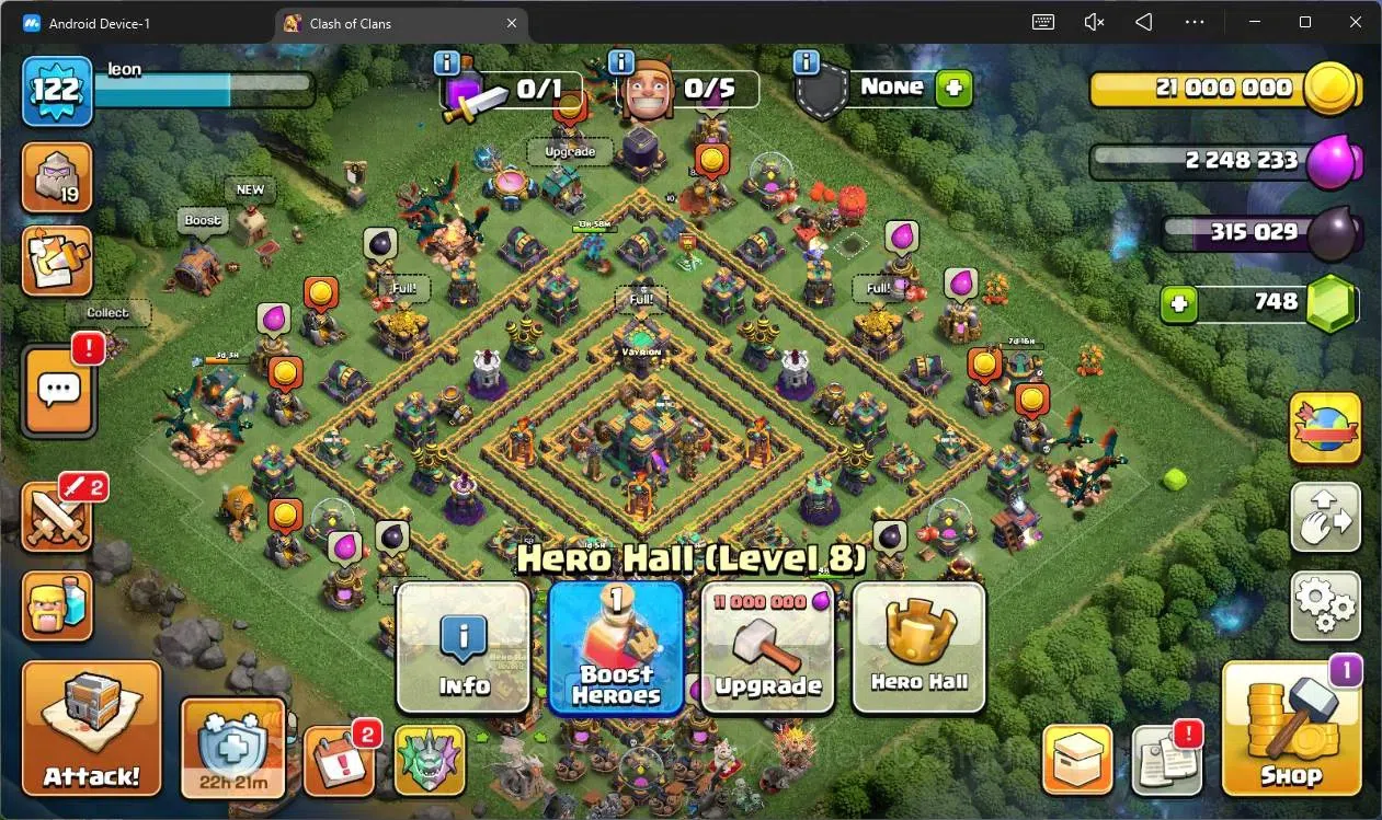 Clash of Clans Accounts High-End Global |TH14-BH6|LVL 122|HH8|BK85,AQ58,MP40,GW29,RC30|Skins 2 Legendary + 2 Gold|748 9