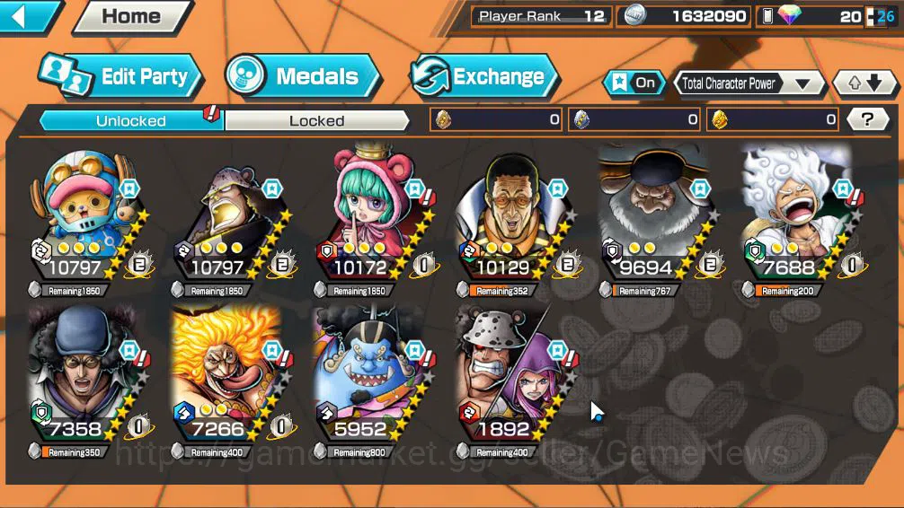 One Piece Bounty Rush Accounts Global|5 EX|5 Elder St.Saturn,AMS[Borsalino]G5 Mon image 5