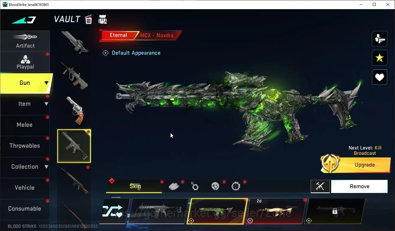 Blood Strike Accounts Others ASIA|1 ETERNAL: MCX-Noxdra|2 LEGENDARY Guns|1 LEGENDARY Striker| Bronze IV |LogNetEase(BS1345Z) 1