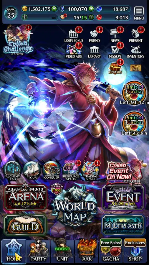 Last Cloudia Accounts Mid‑Game GLOBAL|100K Cryst|Collab (Benimaru,DLRimuru)+TopTierUnit (KanonT Sage,G Ilaha,etc) 1 UR & 19 10