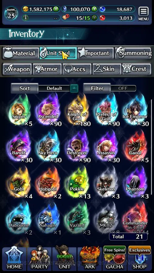 Last Cloudia Accounts Mid‑Game GLOBAL|100K Cryst|Collab (Benimaru,DLRimuru)+TopTierUnit (KanonT Sage,G Ilaha,etc) 1 UR & 19 12