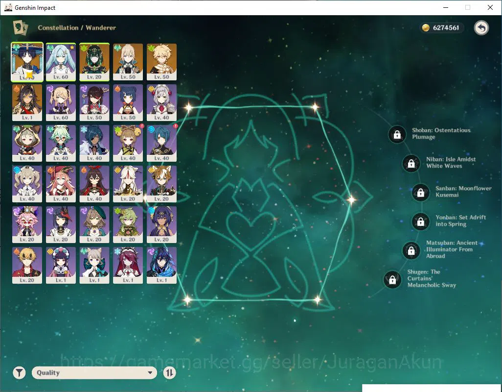 Genshin Impact Accounts ASIA|AR 40|2 Limited +1(*5Weapon)|Wanderer, Never| image 3