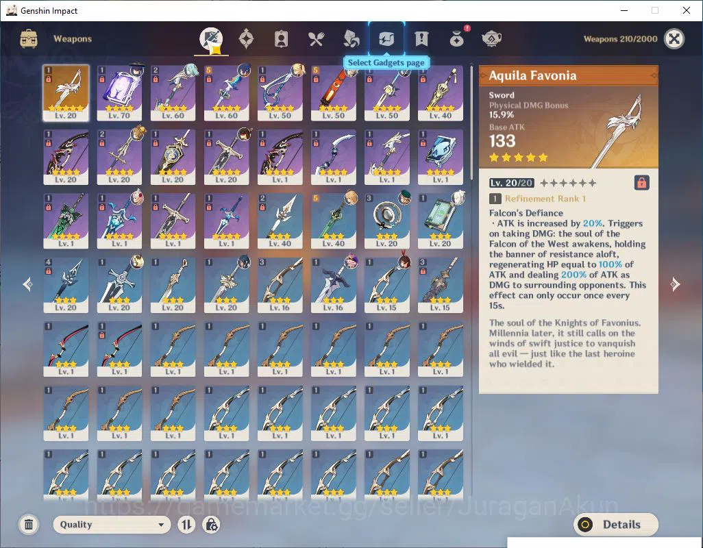 Genshin Impact Accounts ASIA|AR 40|2 Limited +1(*5Weapon)|Wanderer, Never| image 5