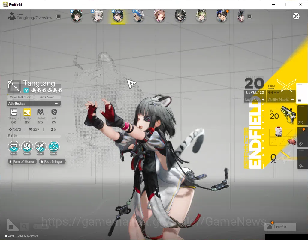 Arknights: Endfield Accounts ASIA|Lv 14|45SSR(2Limit)+5(*6WP)|(Zhuang Fangyi+So image 2