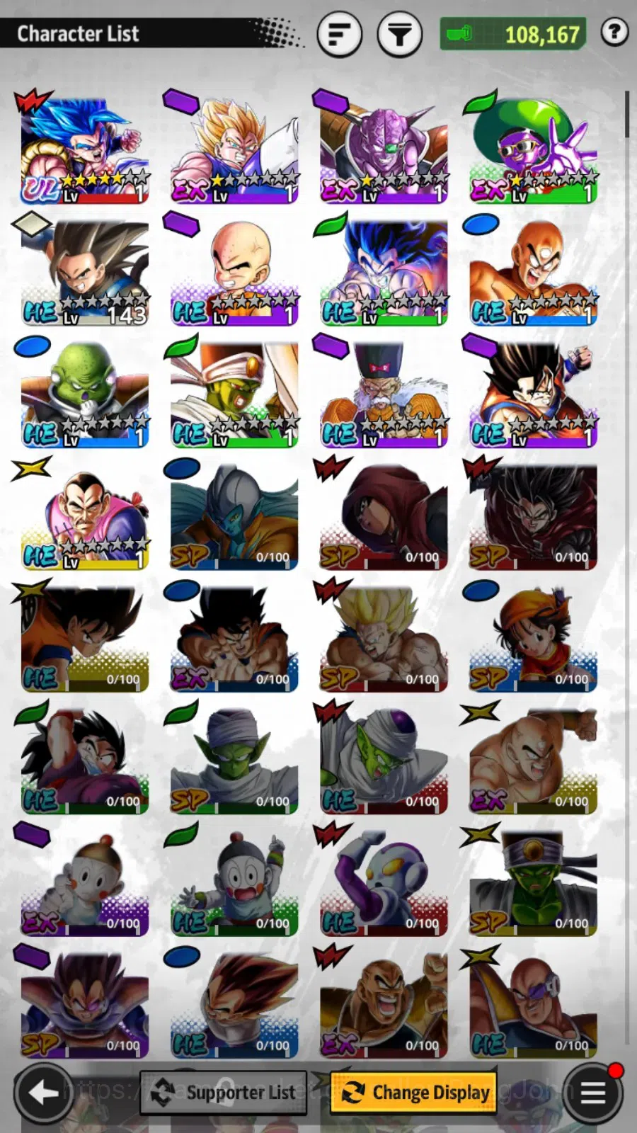 Dragon Ball Legends Accounts Android | Lvl 1|113 CC|108k Total Power|1 UL|ULTRA image 2
