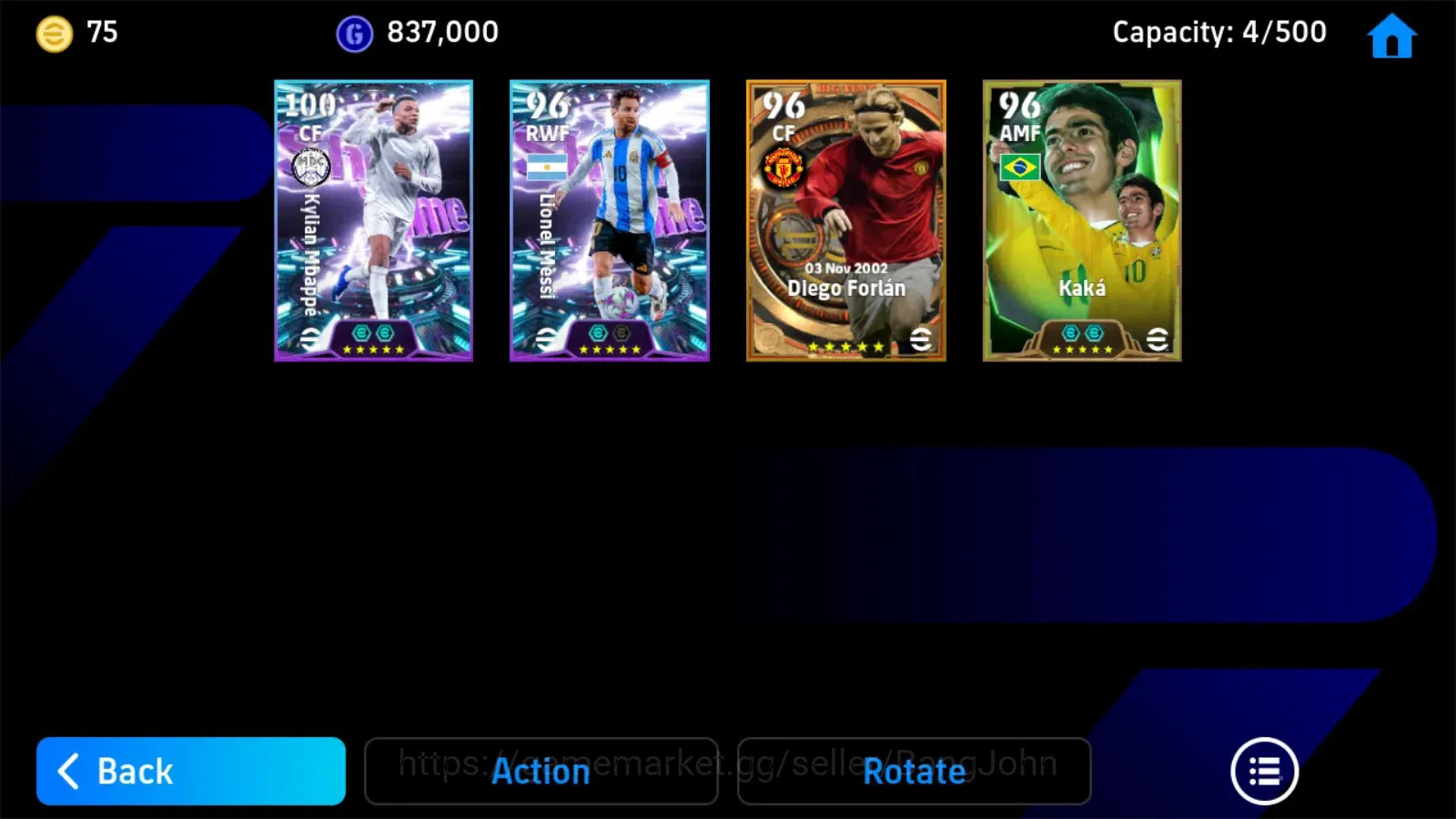 eFootball Accounts Android | PW 2985 |SHW Mbappe,Messi|Epic Kaka,Forl image 3
