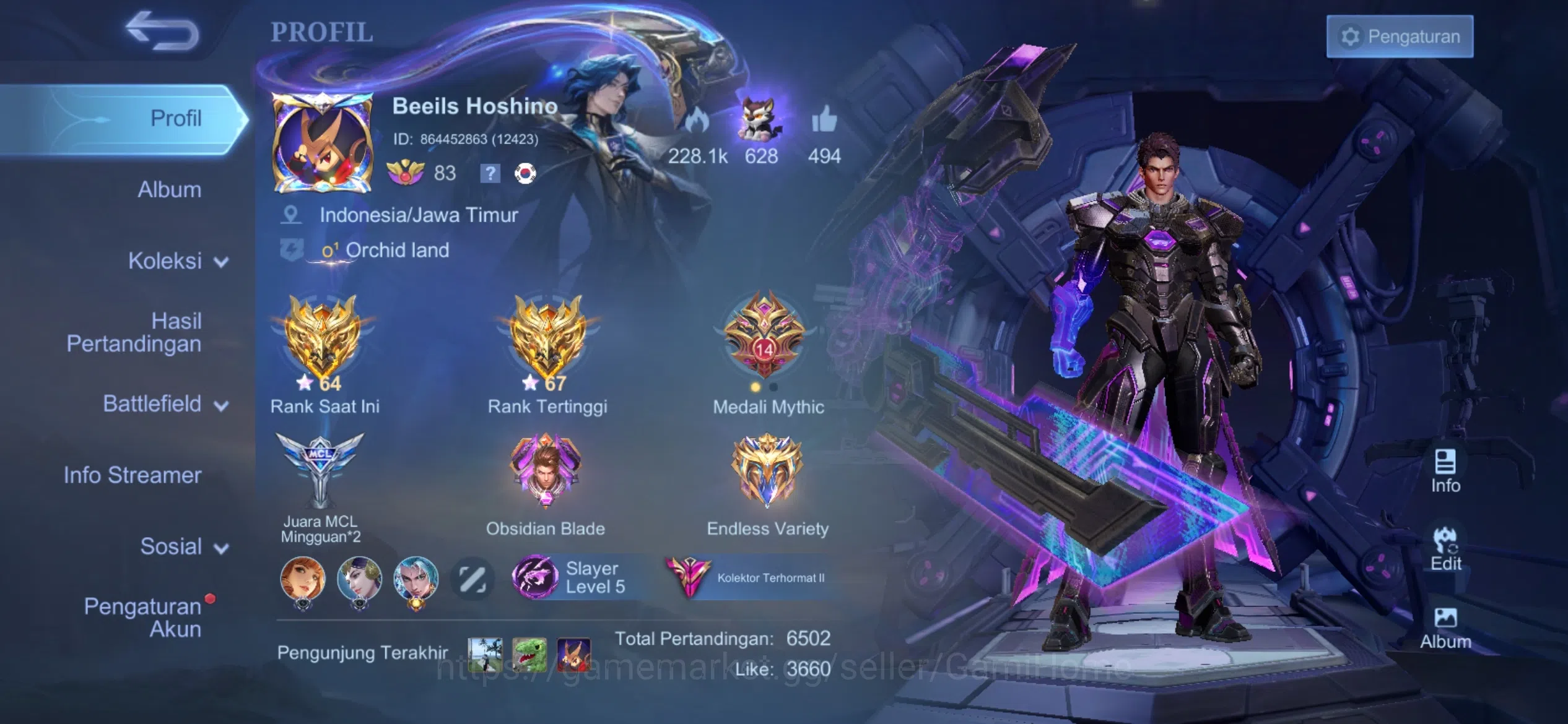 Mobile Legends: Bang Bang Accounts 403 SKIN | 8 ALUCARD SKINS: ALUCARD LEGEND + etc | image 2
