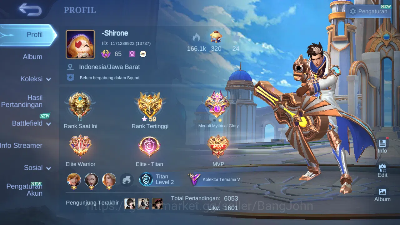 Mobile Legends: Bang Bang Accounts Hero 112 Skin 203 | Sanrio Floryn | Lightborn Gran image 1