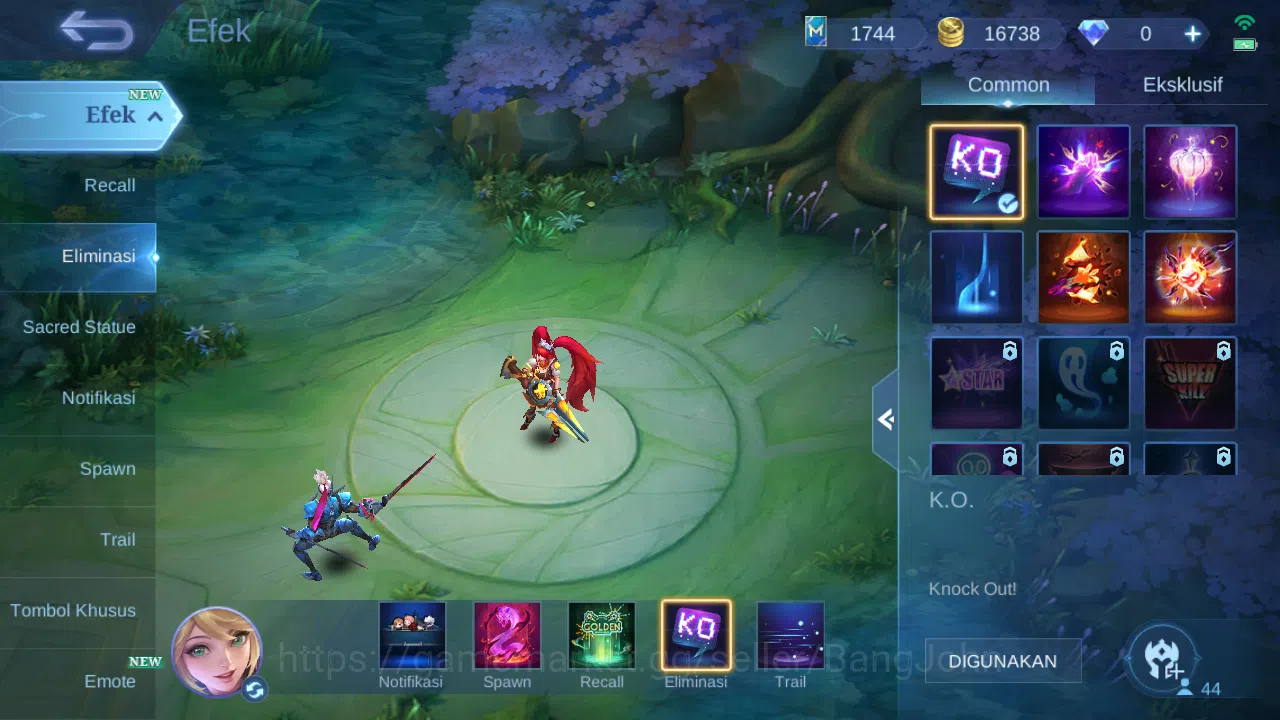 Mobile Legends: Bang Bang Accounts Hero 44 | skin 75 | kof aurora | kof karina | luck image 7