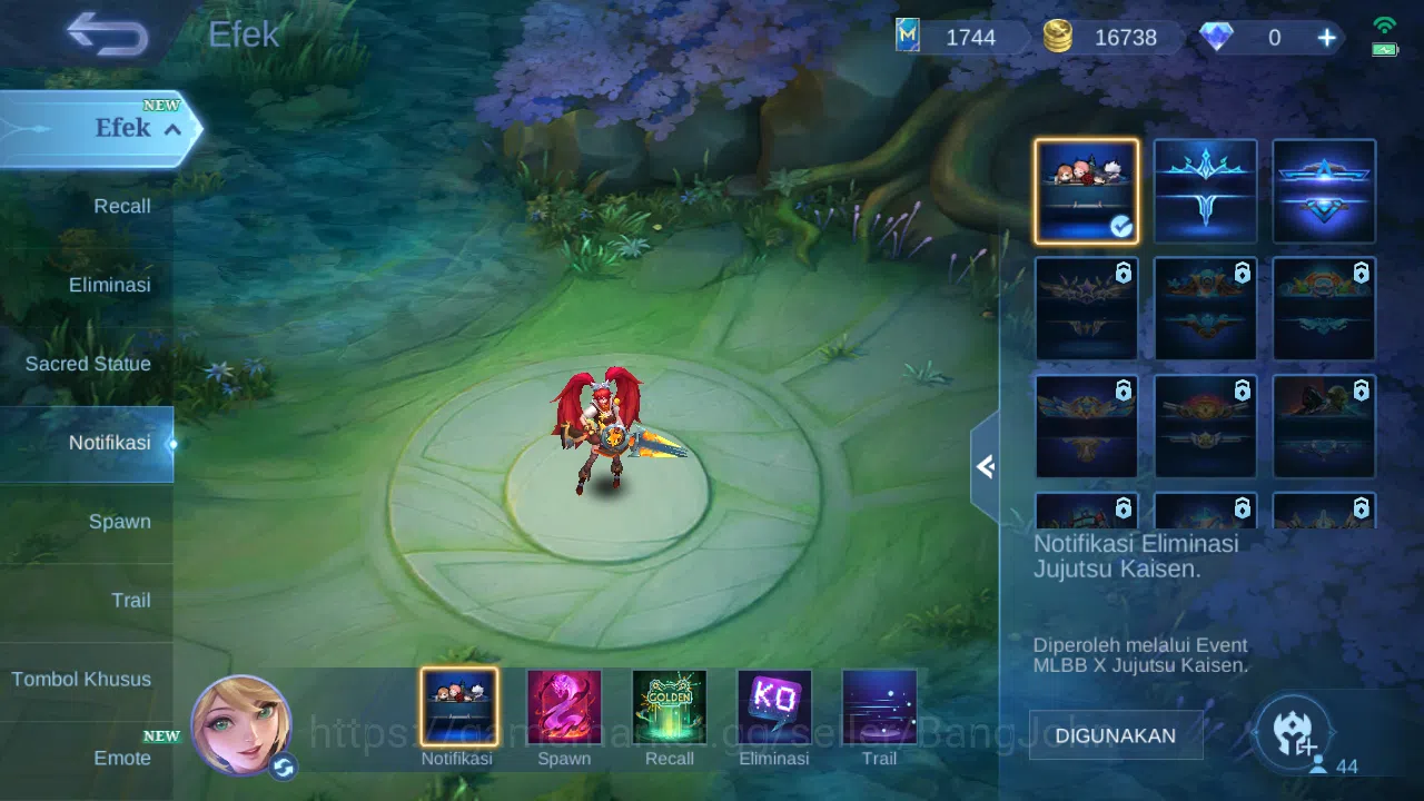 Mobile Legends: Bang Bang Accounts Hero 44 | skin 75 | kof aurora | kof karina | luck image 8